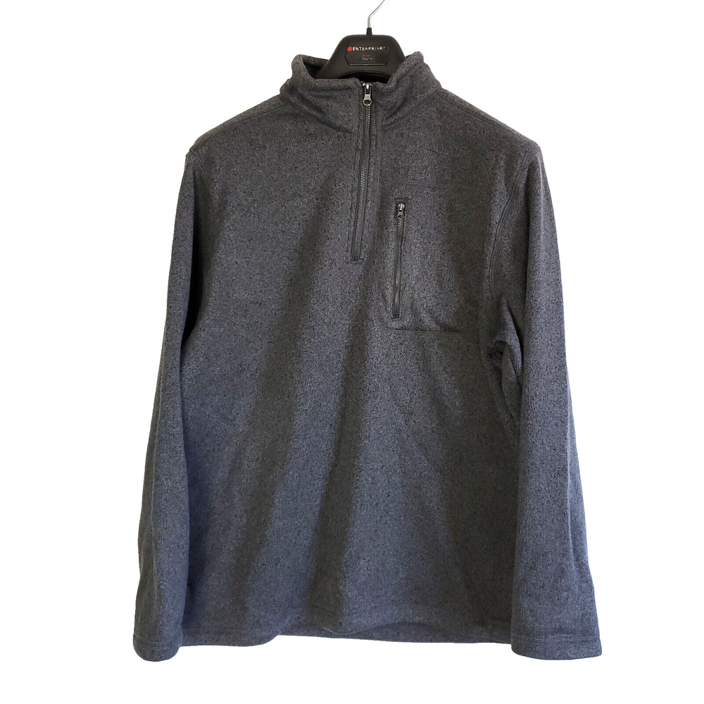Outdoor Life Sweatshirt Men Large Jacket Full Zip Pewter Grey Gorpcore Outdoors